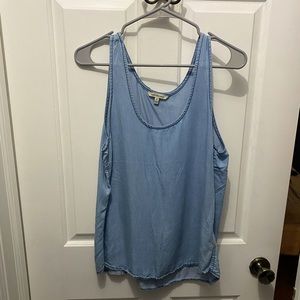 Calvin Klein Denim-looking tank top. Only worn once & very flattering!